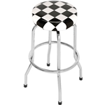 Checkered Flag Bar Stool