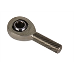 QA1 Precision Carbon Steel Rod End, Left Hand Thread, Male, 1/2 x 7/16 Inch