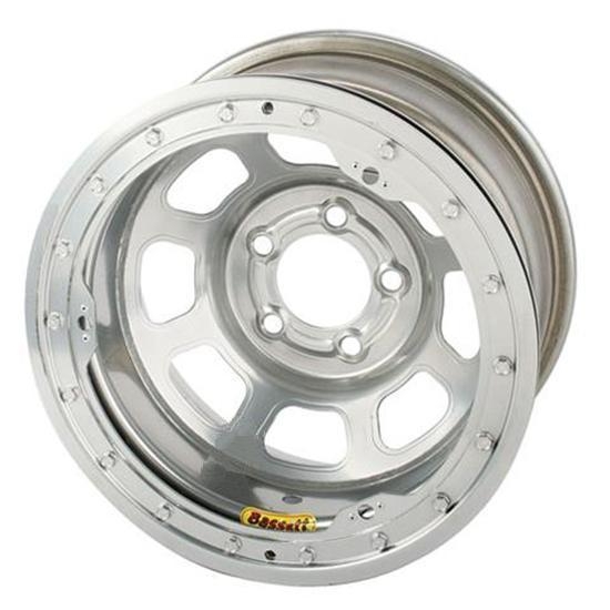 Bassett 58D53SL 15X8 D-Hole 5 on 5 3 Inch BS Silver Beadlock Wheel Bassett 58D53SL 15X8 D-Hole 5 on 5 3 Inch BS Silver Beadlock Wheel