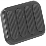 Lokar XBFG-6013 XL Series Billet Aluminum Brake Pedal Pad w/Rubber