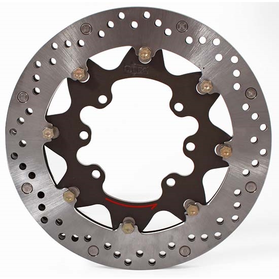 QTM Brakes SDK6 Sprint Car Rear Inboard Brake Kit, Drilled/Vented .59