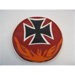 Garage Sale - Cross Steering Wheel Cover With Flames