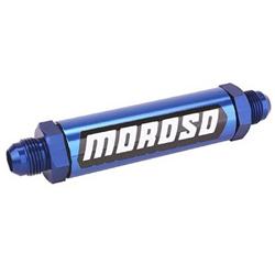 Moroso 23850 Aluminum In-Line Screened Oil Filter, -10 AN