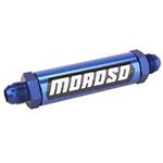 Moroso 23860 Aluminum In-Line Screened Oil Filter, -12 AN