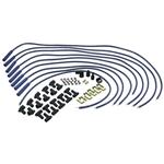 Moroso 72800 Solid Core Spark Plug Wires, Straight Boot, Blue Max