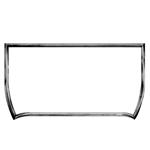 1926-1927 Model T 4 Inch Chopped Roadster Windshield Frame, Chrome