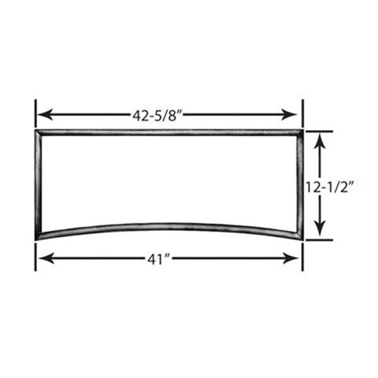 1928-29 Model A Roadster Windshield Frame, 2 Inch Chopped, Chrome Steel