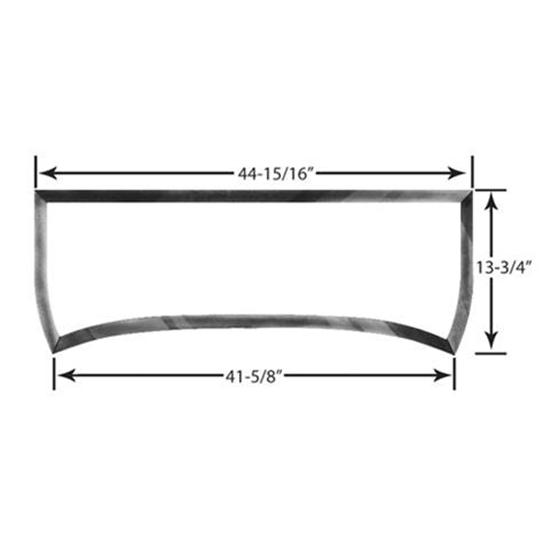 1933-34 Ford Roadster and Phaeton Windshield Frame, Chrome