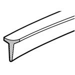 1928-31 Model A Windshield Rubber, T Style, Open Car