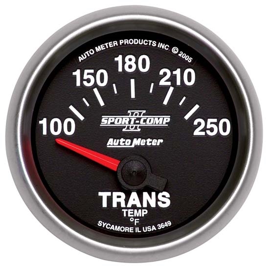 Auto Meter 3649 Sport-Comp II Air-Core Transmission Temperature Gauge Auto Meter 3649 Sport-Comp II Air-Core Transmission Temperature Gauge