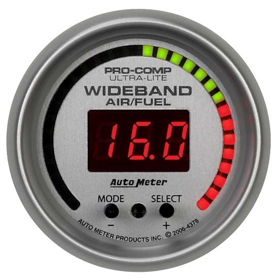 Auto Meter 4378 Ultra-Lite Digital Wideband Air/Fuel Ratio (AFR) Gauge Auto Meter 4378 Ultra-Lite Digital Wideband Air/Fuel Ratio (AFR) Gauge