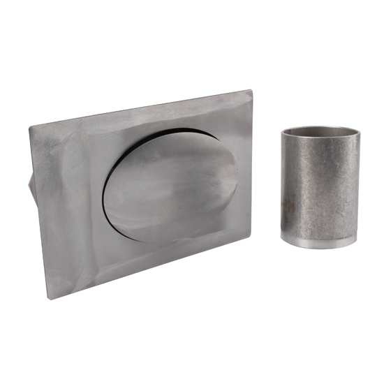 Hagan Street Rods 450 VF 45 Degree Flat Series LH Hinge Oval Fuel Door