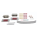 Hagan Street Rods fm4DSR-LEDH Flush Mount 4 Inch Tail Lights Red Dual