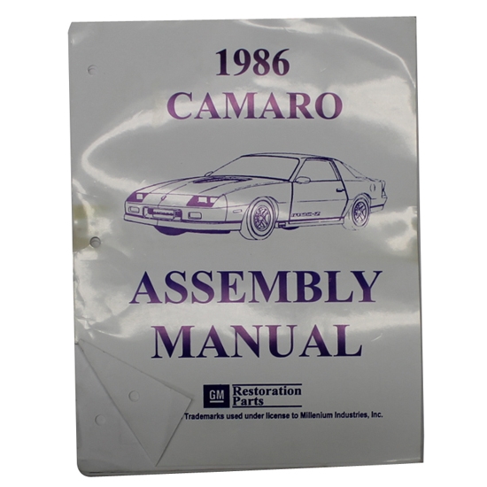 1986 Camaro Assembly Manual 1986 Camaro Assembly Manual