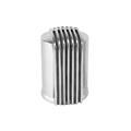 Offenhauser Finned Oil Filter Cover, Polished Aluminum