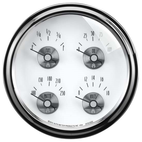 Auto Meter 2020 Prestige Pearl Air-Core Fuel Level Gauge, 2-1/16 Inch Auto Meter 2020 Prestige Pearl Air-Core Fuel Level Gauge, 2-1/16 Inch