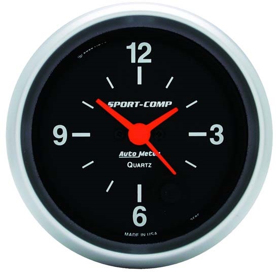 Auto Meter 3585 Sport-Comp Quartz Clock Gauge, 2-5/8 Inch Auto Meter 3585 Sport-Comp Quartz Clock Gauge, 2-5/8 Inch