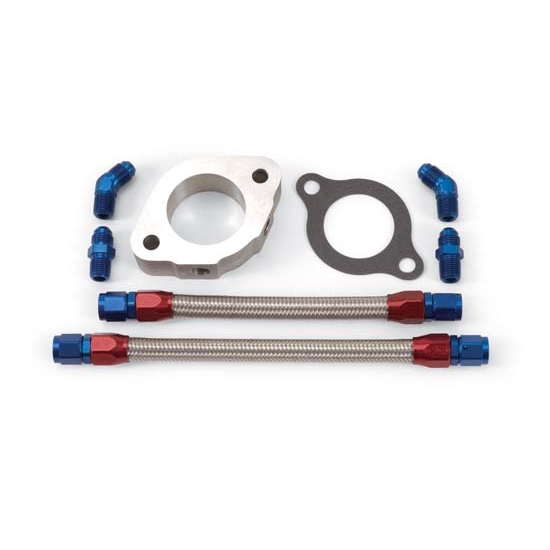 Edelbrock 8095 Engine Coolant Bypass Hose, Cast Aluminum, Kit
