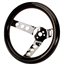Speedway Classic 9-3/4 Inch Black Steering Wheel w/ Holes Speedway Classic 9-3/4 Inch Black Steering Wheel w/ Holes