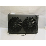 Garage Sale - AFCO 1967-69 Camaro/Firebird LS Swap Radiator, Black, With Double Fan/Shroud