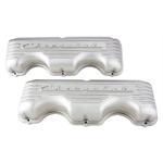Chevy 348/409 Finned Aluminum Valve Covers, Plain