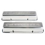 Finned 1960-86 Small Block Chevrolet Valve Covers, Polished