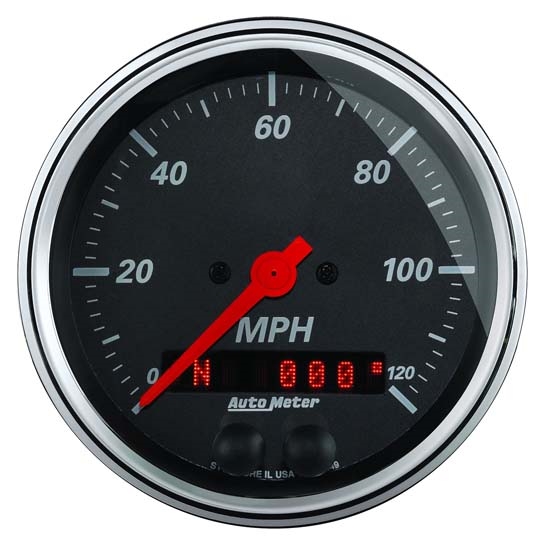 Auto Meter 1449 Designer Black Air-Core GPS Speedometer Gauge Auto Meter 1449 Designer Black Air-Core GPS Speedometer Gauge