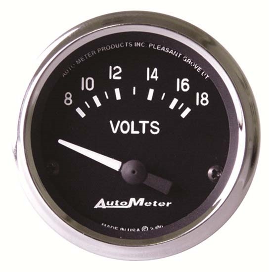 Auto Meter 201009 Cobra Air-Core Voltmeter Gauge, 2-1/16 Inch Auto Meter 201009 Cobra Air-Core Voltmeter Gauge, 2-1/16 Inch