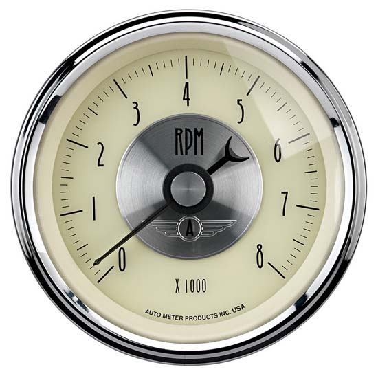 Auto Meter 2097 Prestige Antique Ivory Air-Core In-Dash Tachometer Auto Meter 2097 Prestige Antique Ivory Air-Core In-Dash Tachometer