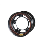 Bassett 52SR4 15X12 Wide-5 4 Inch Backspace Black Wheel