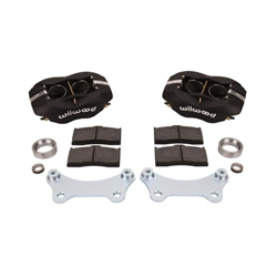Wilwood Disc Brake Kit for 1949-54 Chevy Spindles, 4-Piston, Vented Rotor