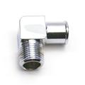 Chrome 90 Degree Heater Hose Fitting, 5/8 Inch Hose
