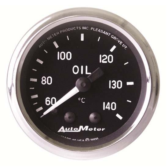 Auto Meter 201008 Cobra Mechanical Oil Temperature Gauge, 2-1/16 Inch Auto Meter 201008 Cobra Mechanical Oil Temperature Gauge, 2-1/16 Inch