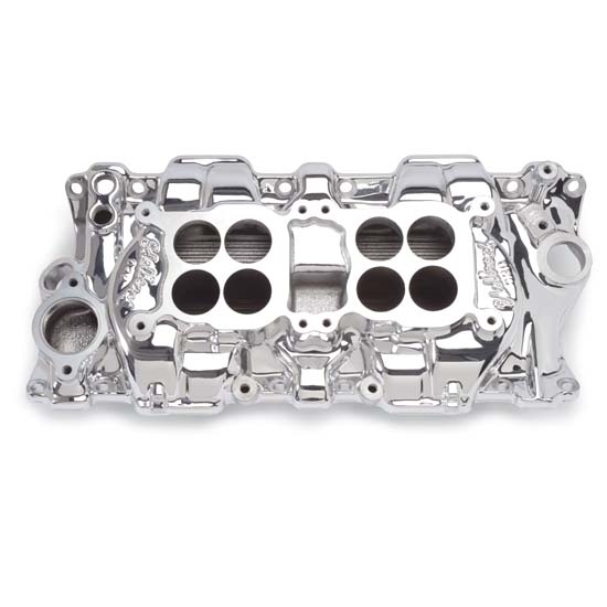 Edelbrock 54254 C-26 Dual-Quad Intake Manifold, Small ...