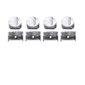 KB Claimer Chevy 350 Hypereutectic Pistons, Flat Top, 5.7 Rod