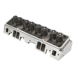 Flo-Tek 102505 Assembled S/B Chevy Aluminum Heads, Straight Plug