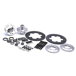 Wilwood Disc Brake Kit for 1949-54 Chevy Spindles, 4-Piston, Steel Rotor