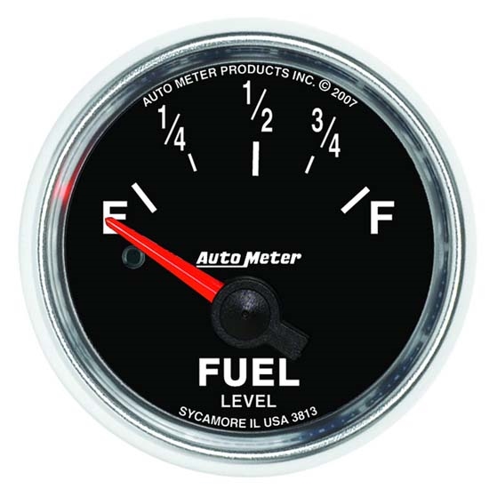 Auto Meter 3813 GS Air-Core Fuel Level Gauge, 2-1/16 Inch Auto Meter 3813 GS Air-Core Fuel Level Gauge, 2-1/16 Inch
