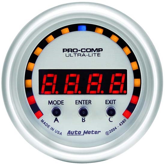 Auto Meter 4380 Ultra-Lite Digital D-PIC Performance Meter Gauge Auto Meter 4380 Ultra-Lite Digital D-PIC Performance Meter Gauge