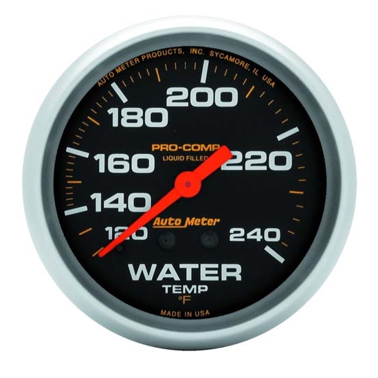 Auto Meter 5433 Pro-Comp Mechanical Water Temperature Gauge Auto Meter 5433 Pro-Comp Mechanical Water Temperature Gauge