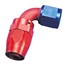 Aeroquip FBM4035 Hose End Coupler Fitting, 90 Degree, Blue/Red, -12 AN Aeroquip FBM4035 Hose End Coupler Fitting, 90 Degree, Blue/Red, -12 AN