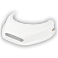 Dominator White Hood Scoop with Hole
