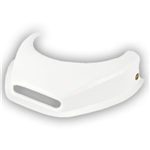 Dominator White Hood Scoop with Hole