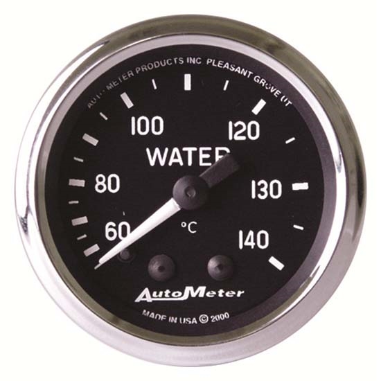 Auto Meter 201007 Cobra Mechanical Water Temperature Gauge, 2-1/16 In. Auto Meter 201007 Cobra Mechanical Water Temperature Gauge, 2-1/16 In.
