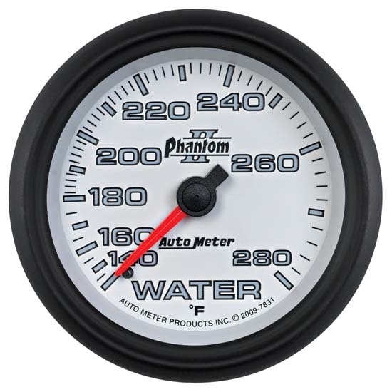 Auto Meter 7831 Phantom II Mechanical Water Temp Gauge, 2-5/8 Inch Auto Meter 7831 Phantom II Mechanical Water Temp Gauge, 2-5/8 Inch