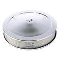Chrome Deep Dish Performance Air Cleaner, 14 x 4 Inch, 4 Barrel Carb.