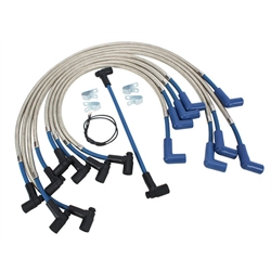 Taylor 8MM Shielded SST Ignition Wire Set, GM HEI, Over Valve Cover, 90