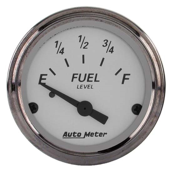 Auto Meter 1905 American Platinum Air-Core Fuel Level Gauge Auto Meter 1905 American Platinum Air-Core Fuel Level Gauge