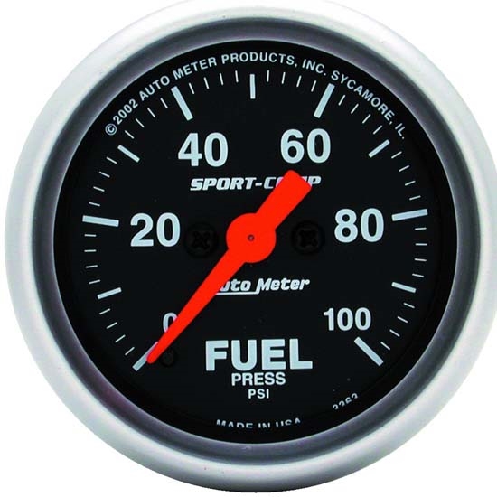 Auto Meter 3363 Sport-Comp Digital Stepper Motor Fuel Pressure Gauge Auto Meter 3363 Sport-Comp Digital Stepper Motor Fuel Pressure Gauge