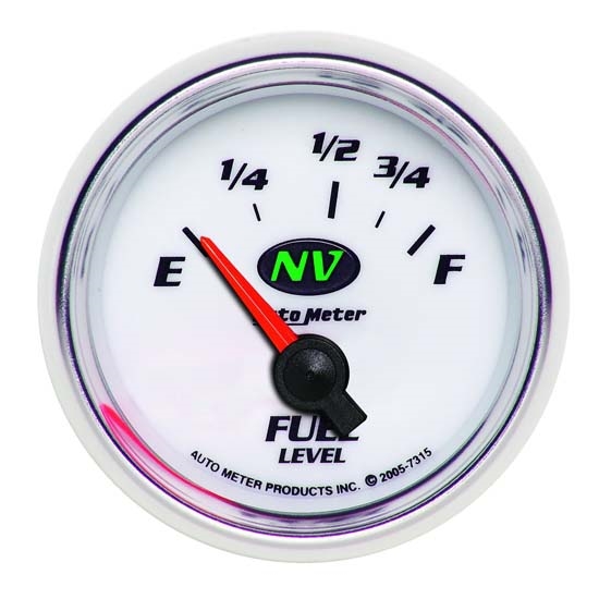 Auto Meter 7315 NV Air-Core Fuel Level Gauge, 2-1/16 Inch Auto Meter 7315 NV Air-Core Fuel Level Gauge, 2-1/16 Inch
